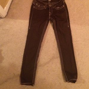 Skinny True Religion Jeans (Brown)