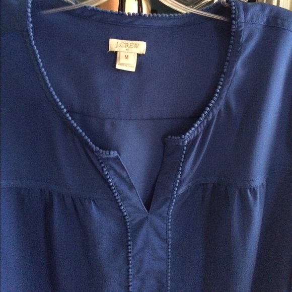 Cobalt blue JCrew blouse - Picture 2 of 2