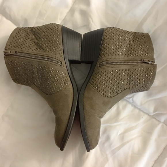 Taupe ankle booties