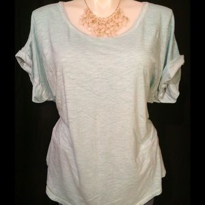 Rolled sleeve T-shirt