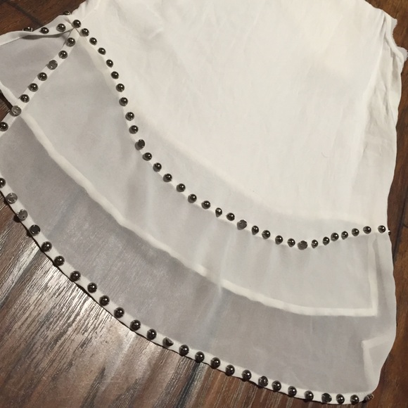 white sheer studded tank - Picture 3 of 3