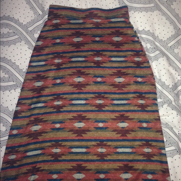 Tribal maxi skirt