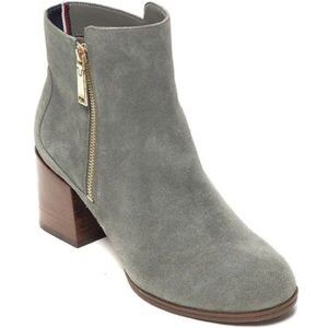 SOLD OUT Tommy Hilfiger suede slate booties size 7
