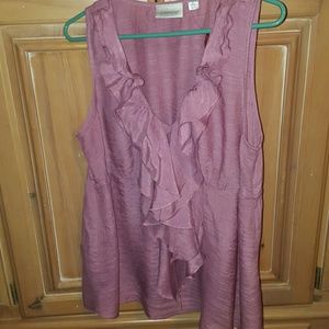 Dressy Ruffle Accent top- Plus Size