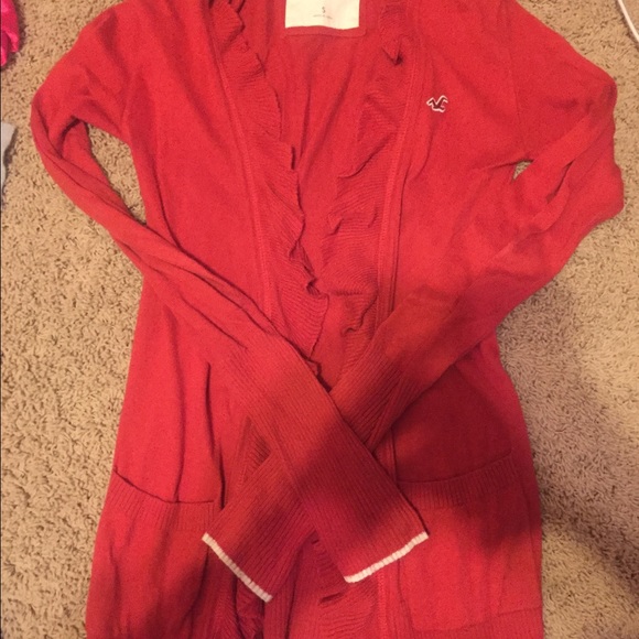 Orange Hollister sweater