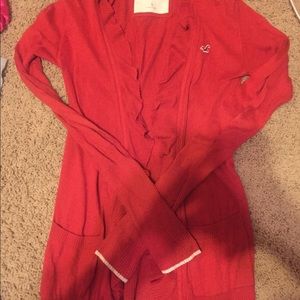 Orange Hollister sweater