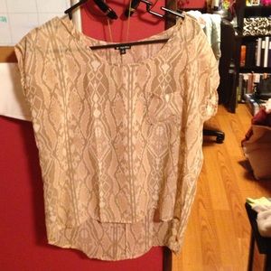 Pink/beige high- low top