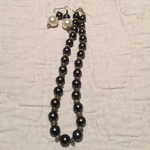 Necklace and earrings