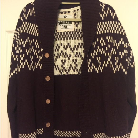 Soulstar mens sweater with buttons