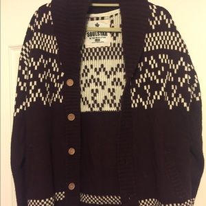 Soulstar mens sweater with buttons