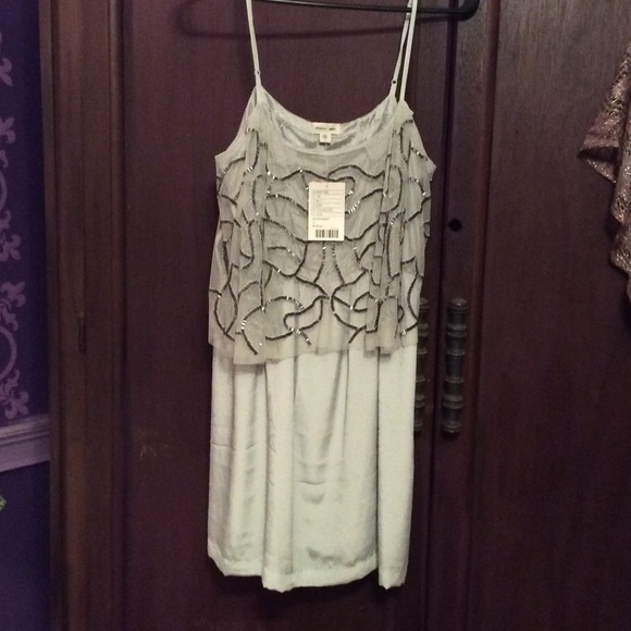 Cocktail dress a blue/silver