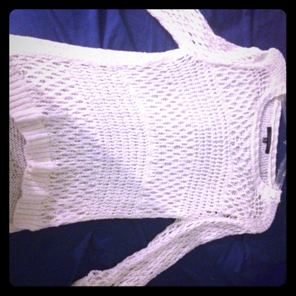 Summer white sweater