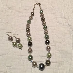 Necklace and earrings