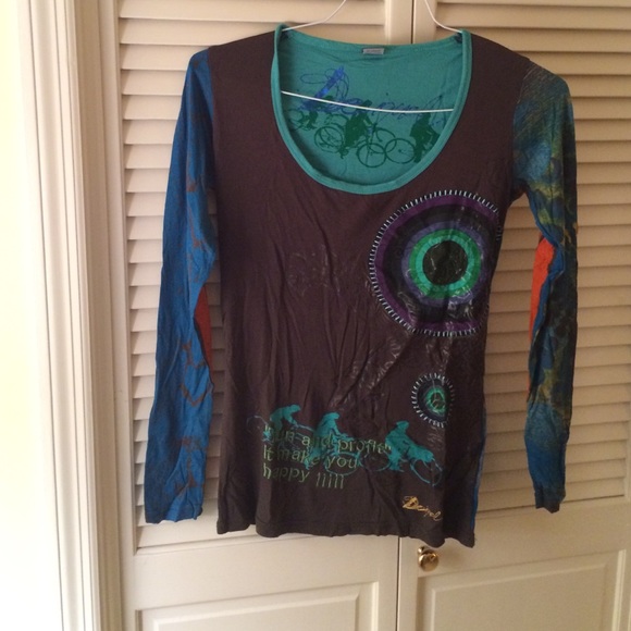 Long-sleeved desigual bicycle shirt