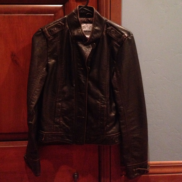 Wet Seal Faux Leather Jacket