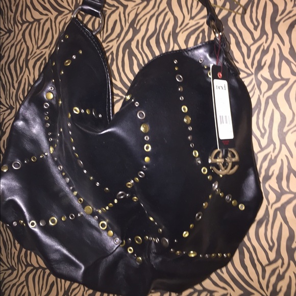 NWT Red by Marc Ecko black hobo with stud design - Picture 1 of 2