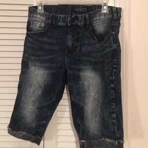 Men's Bleached Denim Shorts Size 32