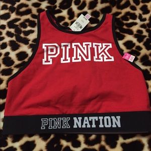 Red fashion show exclusive bralette