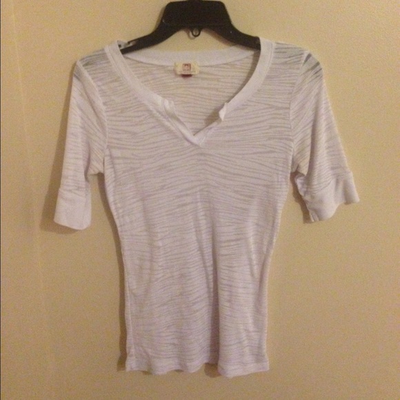 White Zebra Print Short Sleeve