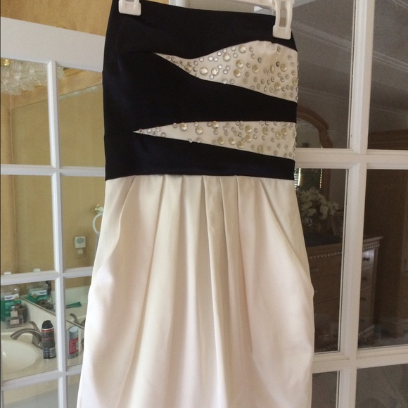 B. Darlin Short Strapless Cocktail Dress