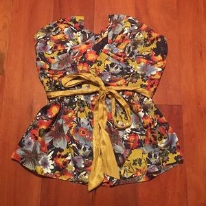 Anthropologie strapless top