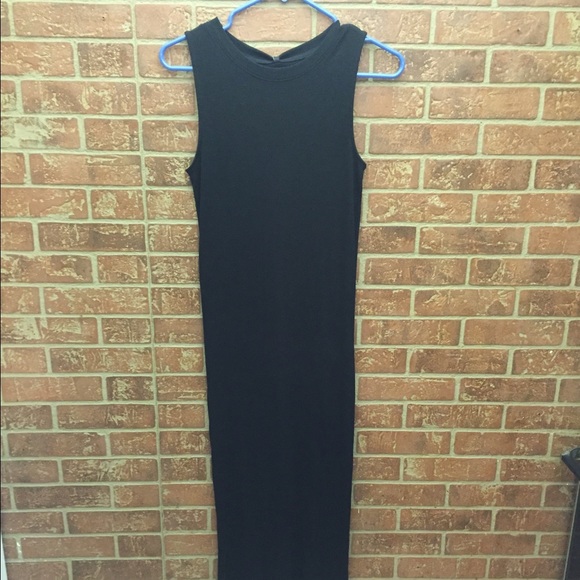 Summer Black Stradivarius Maxi Dress