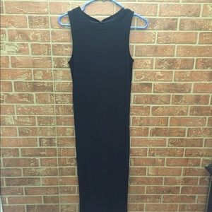 Summer Black Stradivarius Maxi Dress