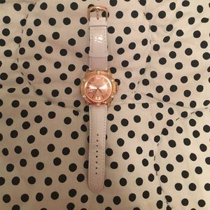 White and rose gold juicy couture watch