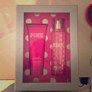 VS PINK body lotion and fragrance