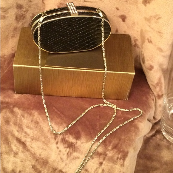 Lulu Townsend Black Clutch purse