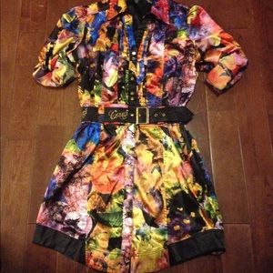 Colorful ButtonUp Dress