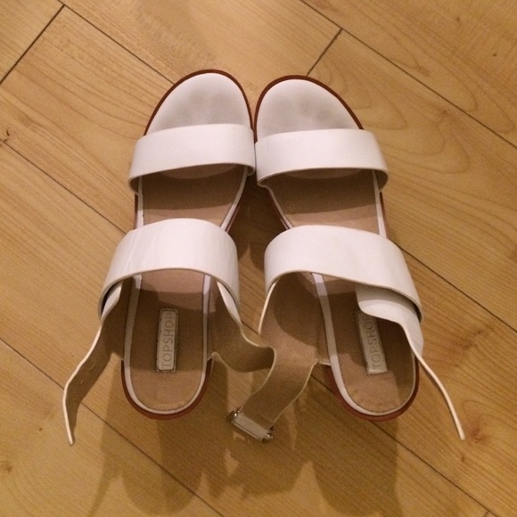 topshop white sandals