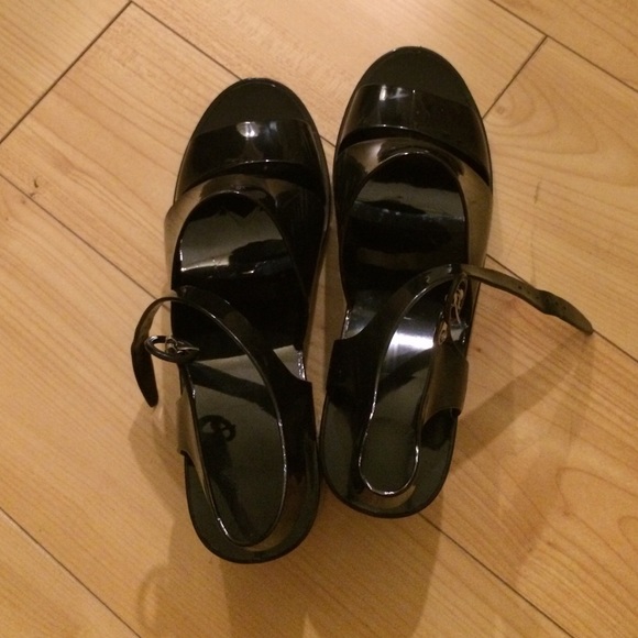 jelly heeled sandals