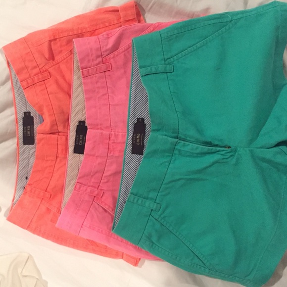 Set of three Jcrew chino shorts size 2 - Picture 1 of 4