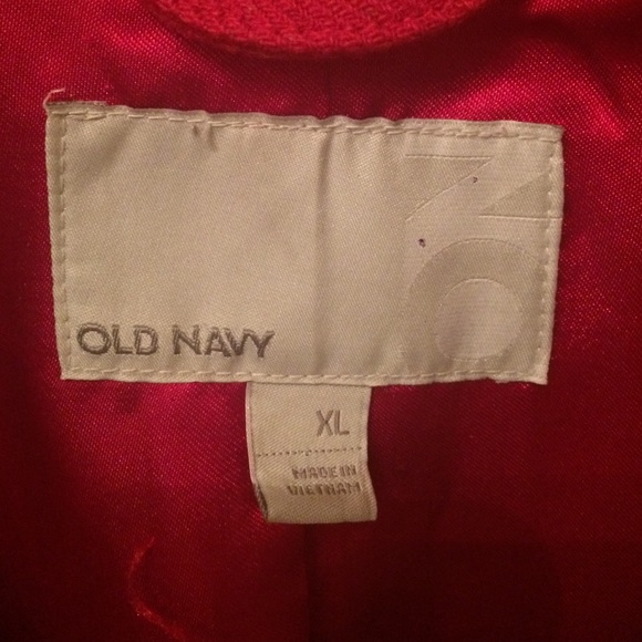 Red warm double breasted Jacket - Picture 4 of 4