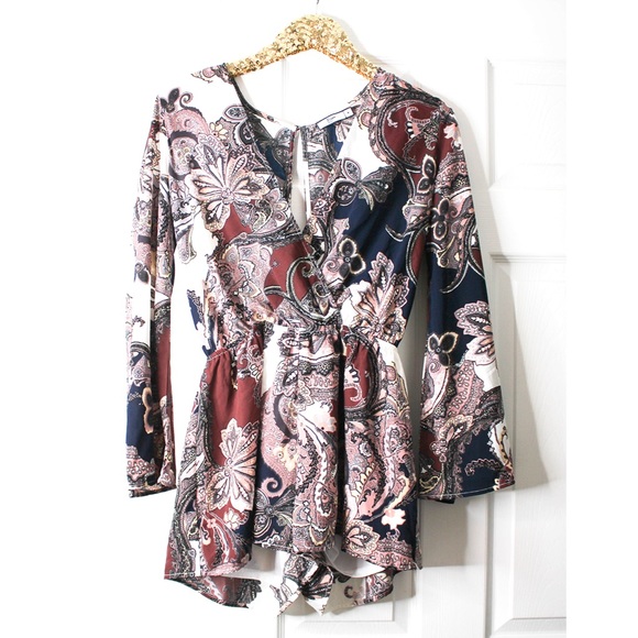 Dresses & Skirts - Paisley Printed Romper