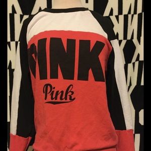 Rare Victoria Secret color block crew neck size S
