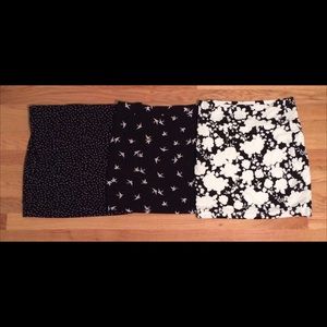 Set of 3 Bodycon Skirts