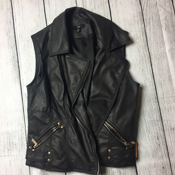 Fora Jackets & Blazers - Black faux leather  vest! Brand new!!!