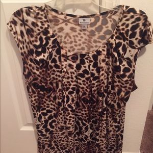 Animal print blouse