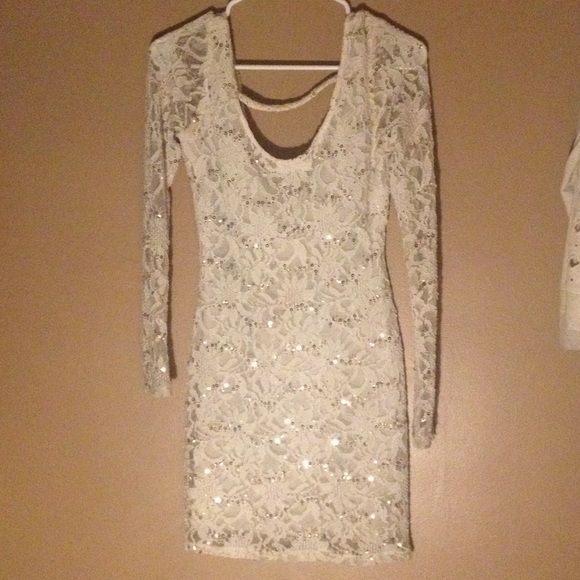 GOLD AND WHITE PARTY DRESS