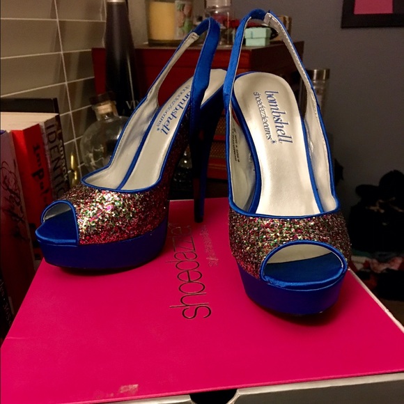 Shoedazzle Carmen Electra Bombshell heels.