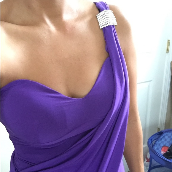 Purple dress with jewels