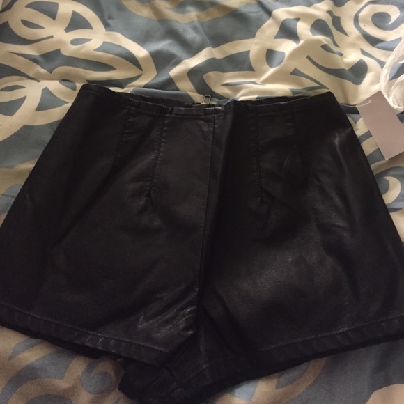 Pins and Needles Faux leather shorts