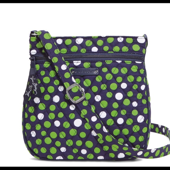 Vera Bradley Handbags - Vera Bradley Double Zip Hipster Bag Lucky Dot NWT
