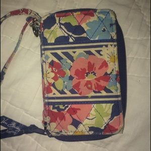 Very Bradley zip-around wristlet