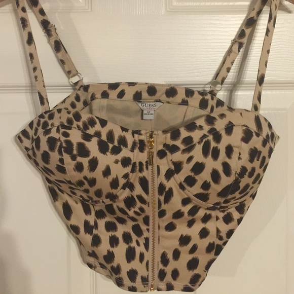 GUESS cropped top bustier