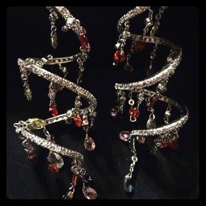 Silver earrings with Swarovski