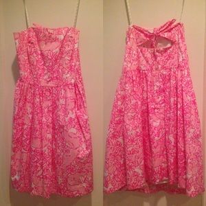 Lilly Sweetheart Richelle Strapless Tie Back Dress