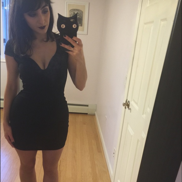 LULU's black short dress